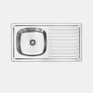 SS KITCHEN SINK 37"X18"DRAIN BOARD