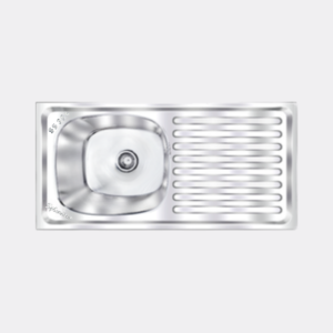 SINGLE BOWL SINGLE DRAINER ( BEADING & DOUBLE FOLD )